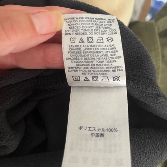 Lands End black half zip fleece pullover, Women’s Size Small 6-8 - Picture 5 of 6